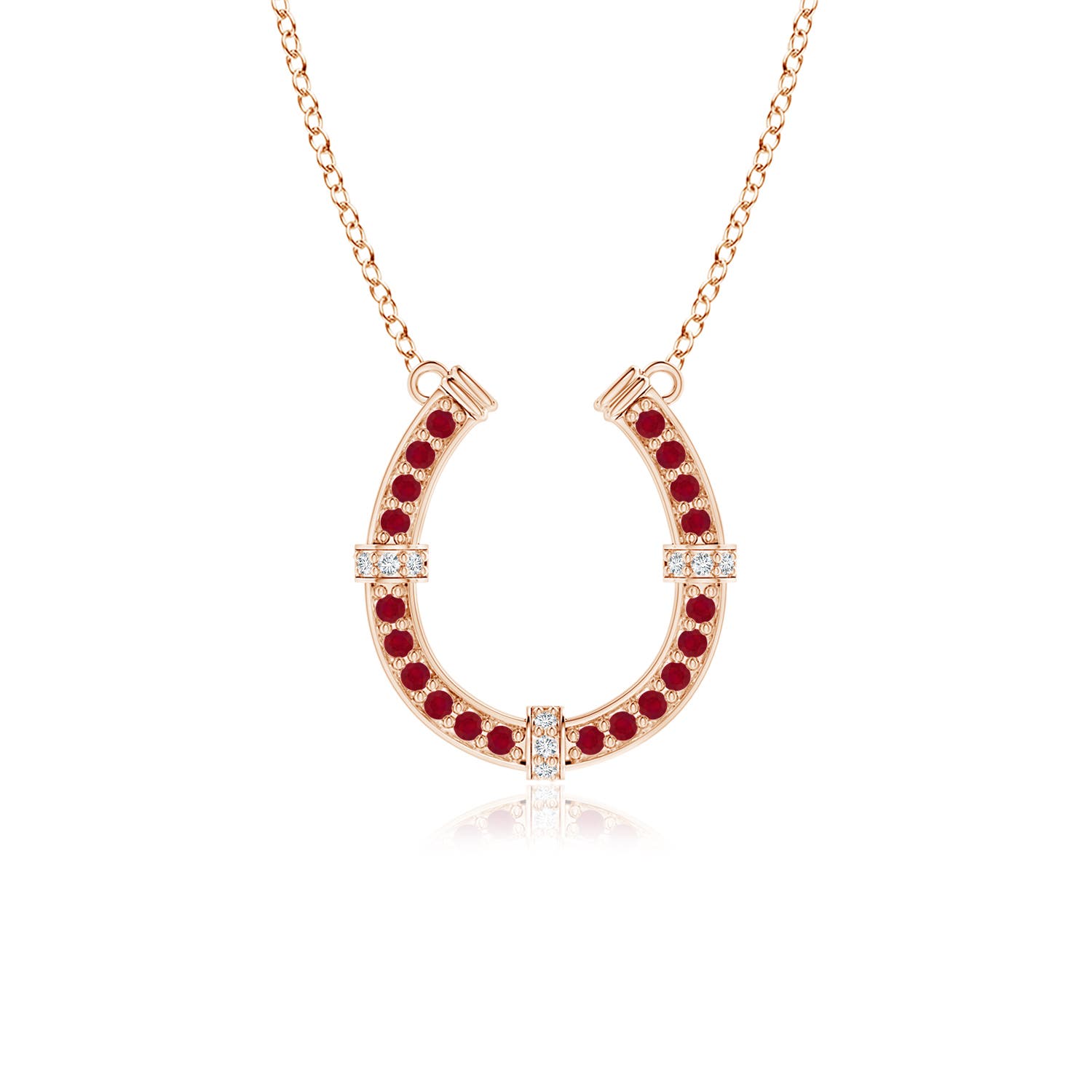 AA - Ruby / 0.35 CT / 14 KT Rose Gold