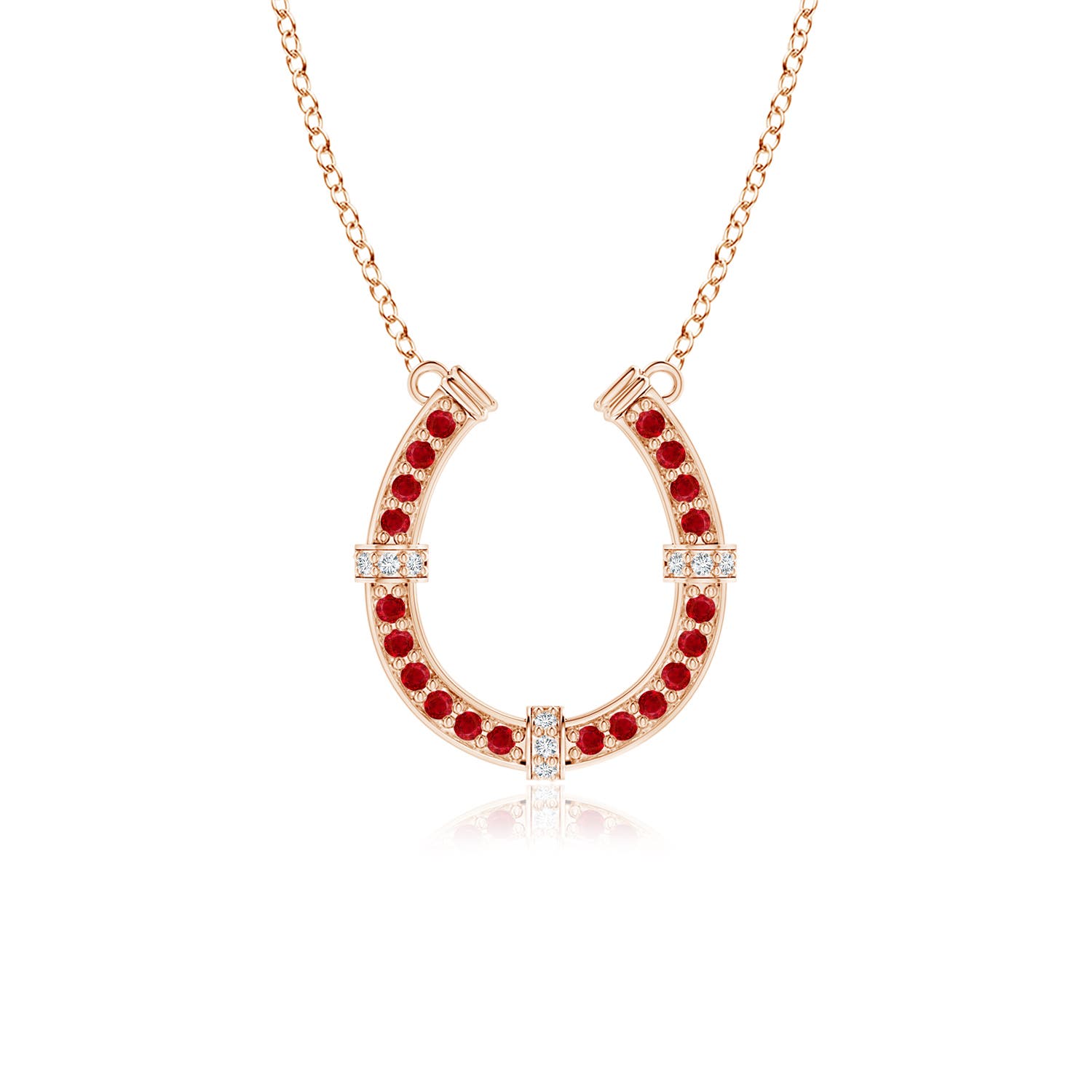 AAA - Ruby / 0.35 CT / 14 KT Rose Gold