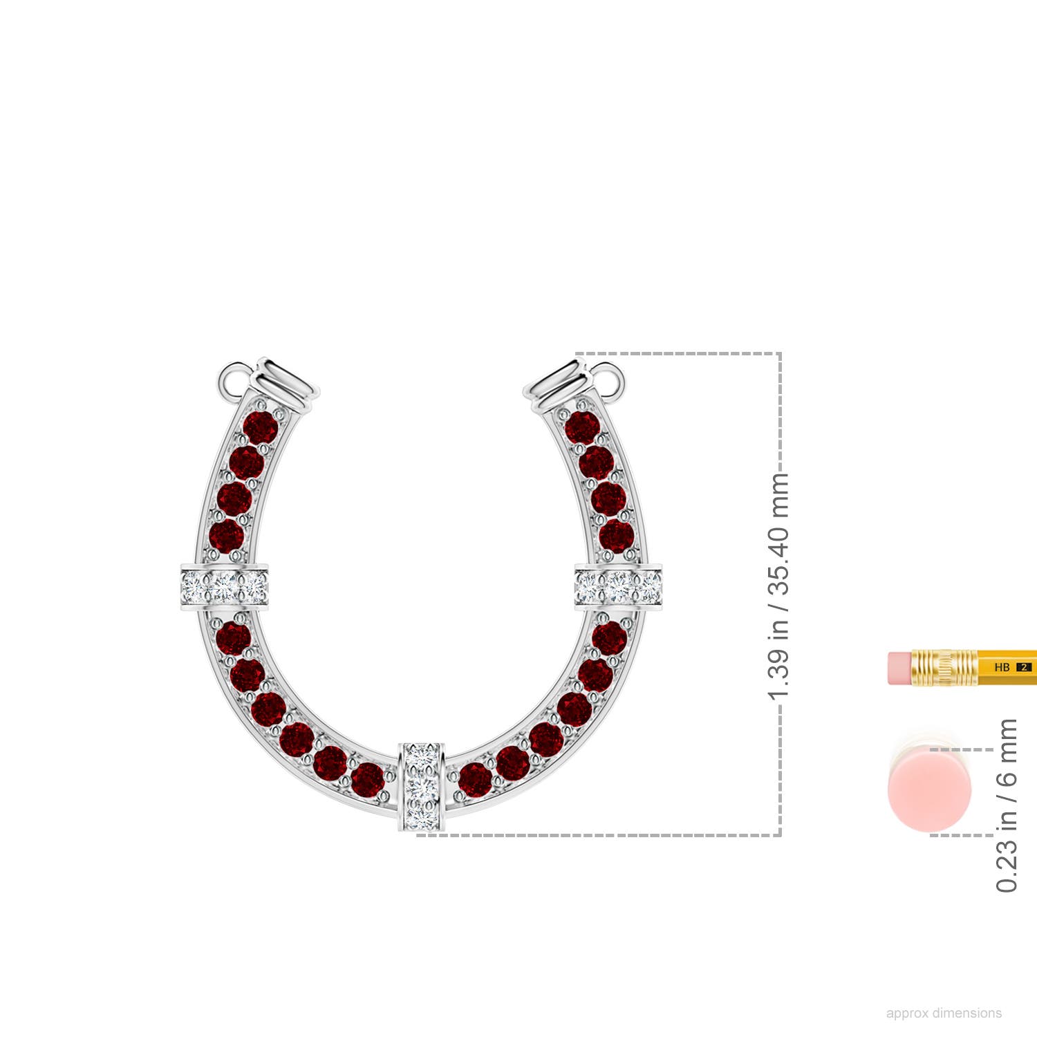 AAAA - Ruby / 2.27 CT / 14 KT White Gold