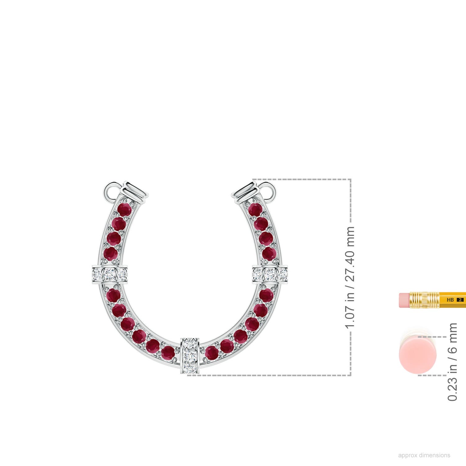 A - Ruby / 1.21 CT / 14 KT White Gold