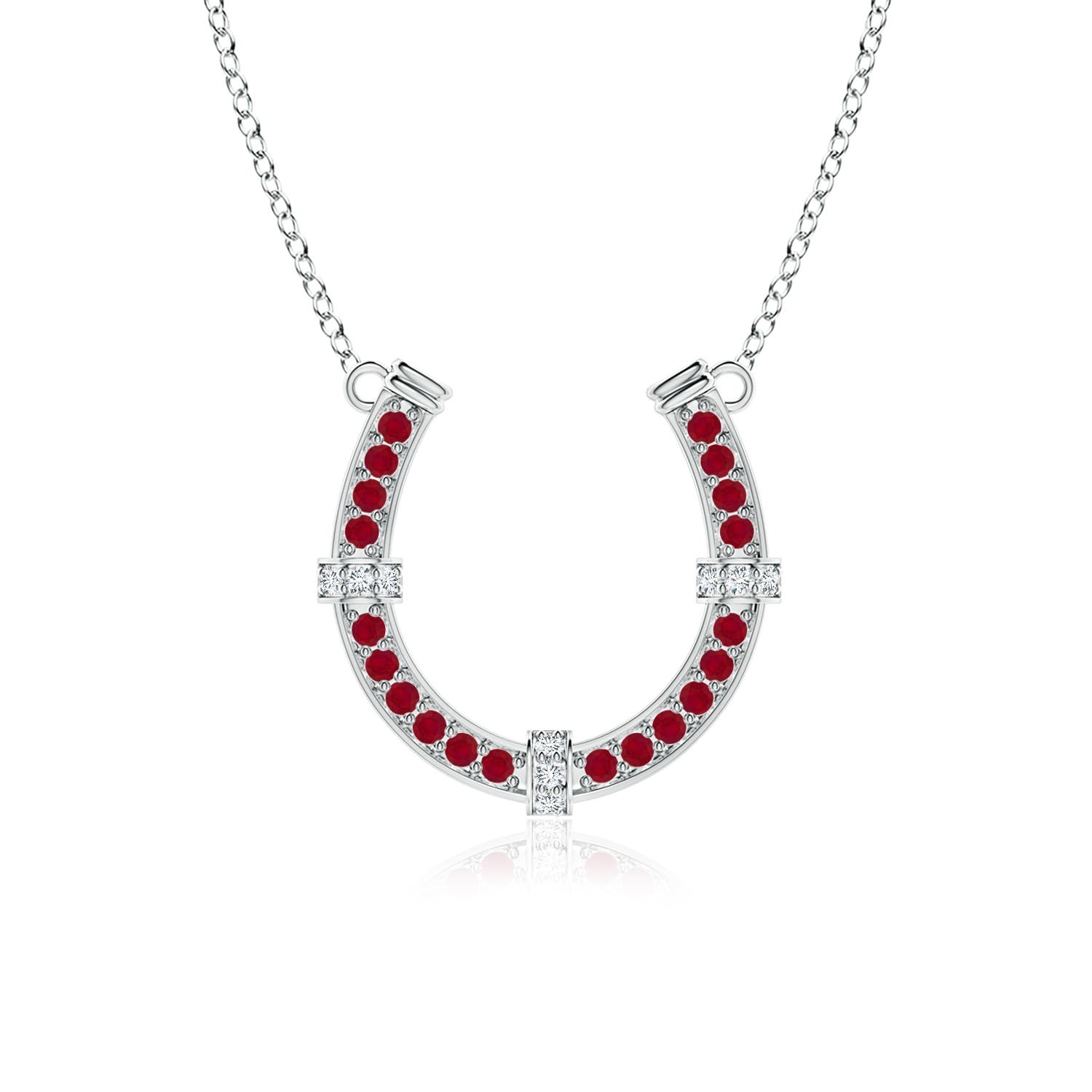 AA - Ruby / 1.21 CT / 14 KT White Gold