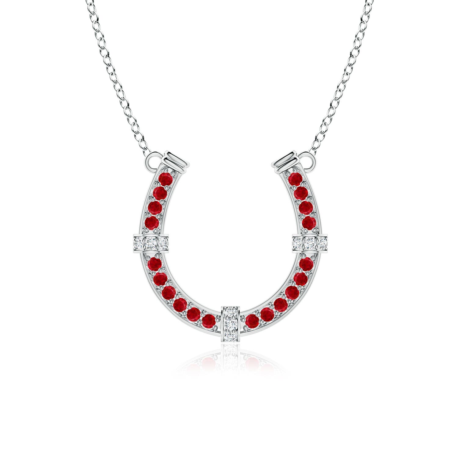 AAA - Ruby / 1.21 CT / 14 KT White Gold