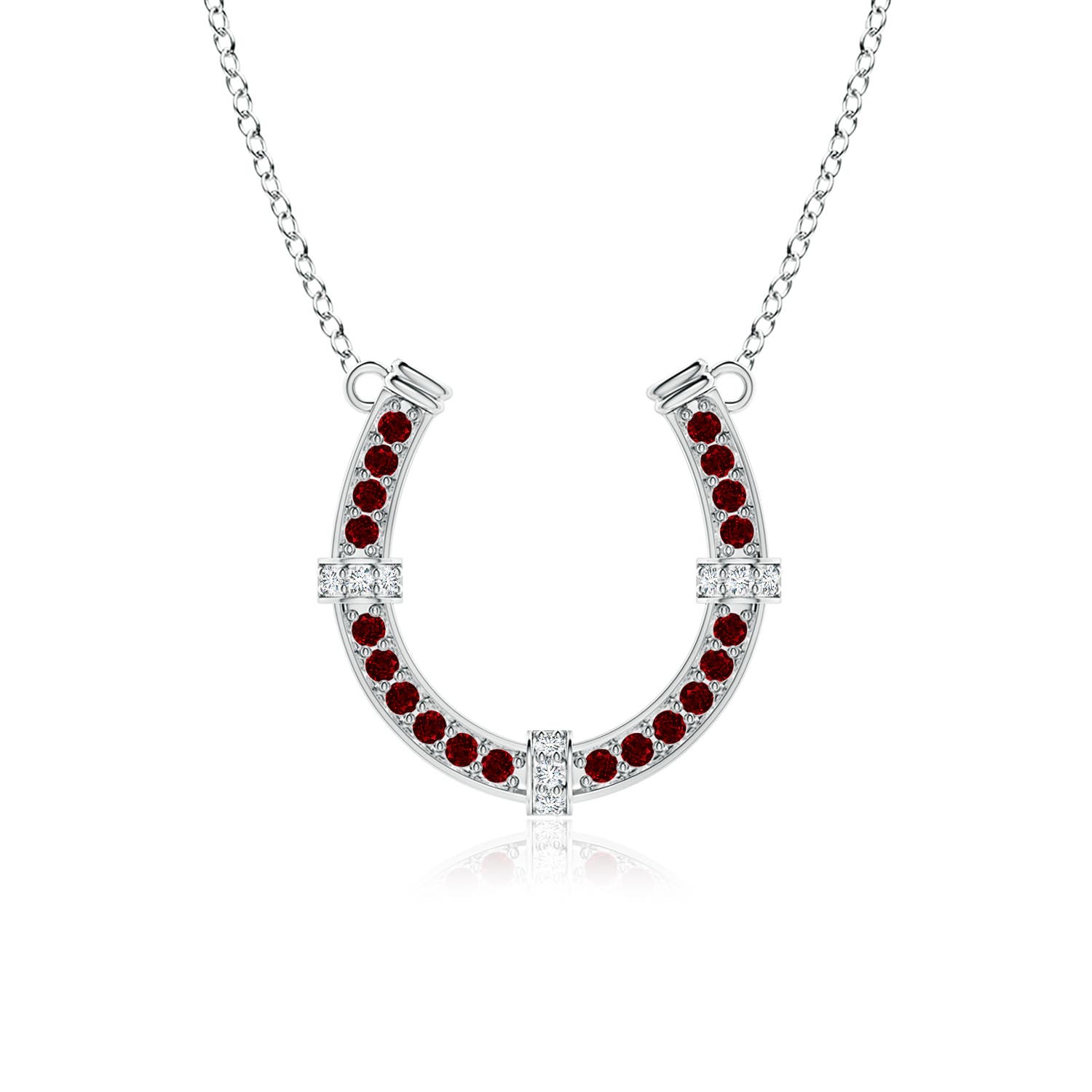 AAAA - Ruby / 1.21 CT / 14 KT White Gold