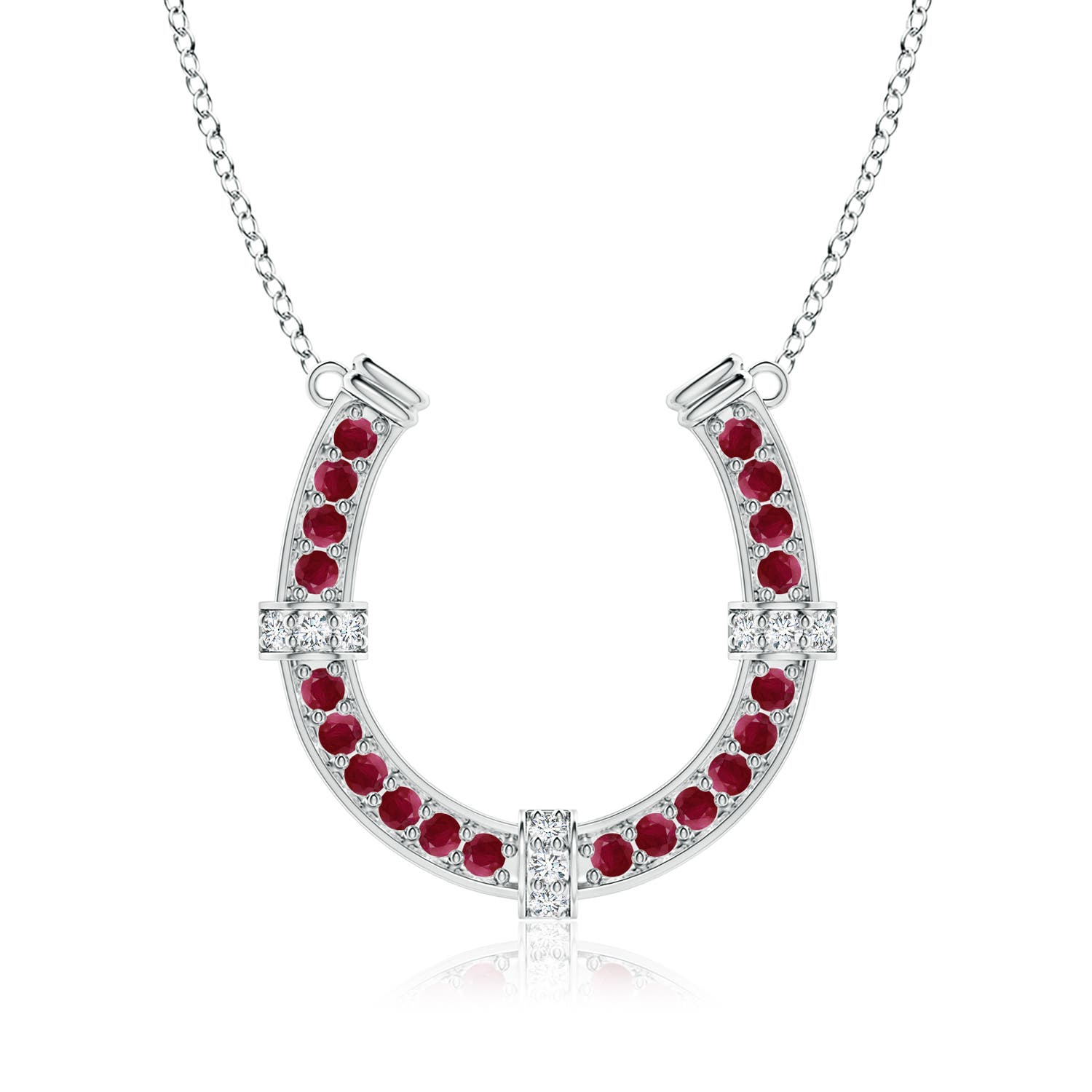 A - Ruby / 3.62 CT / 14 KT White Gold