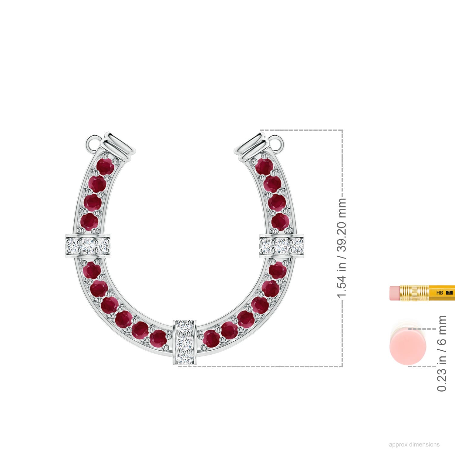 A - Ruby / 3.62 CT / 14 KT White Gold