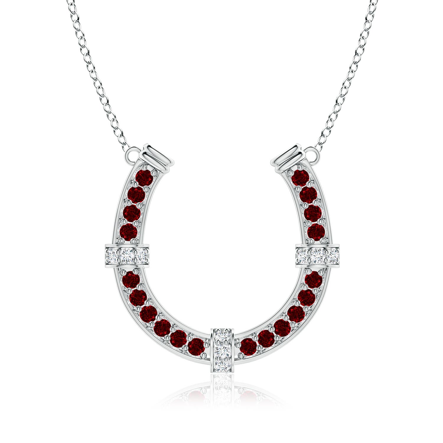 AAAA - Ruby / 3.62 CT / 14 KT White Gold