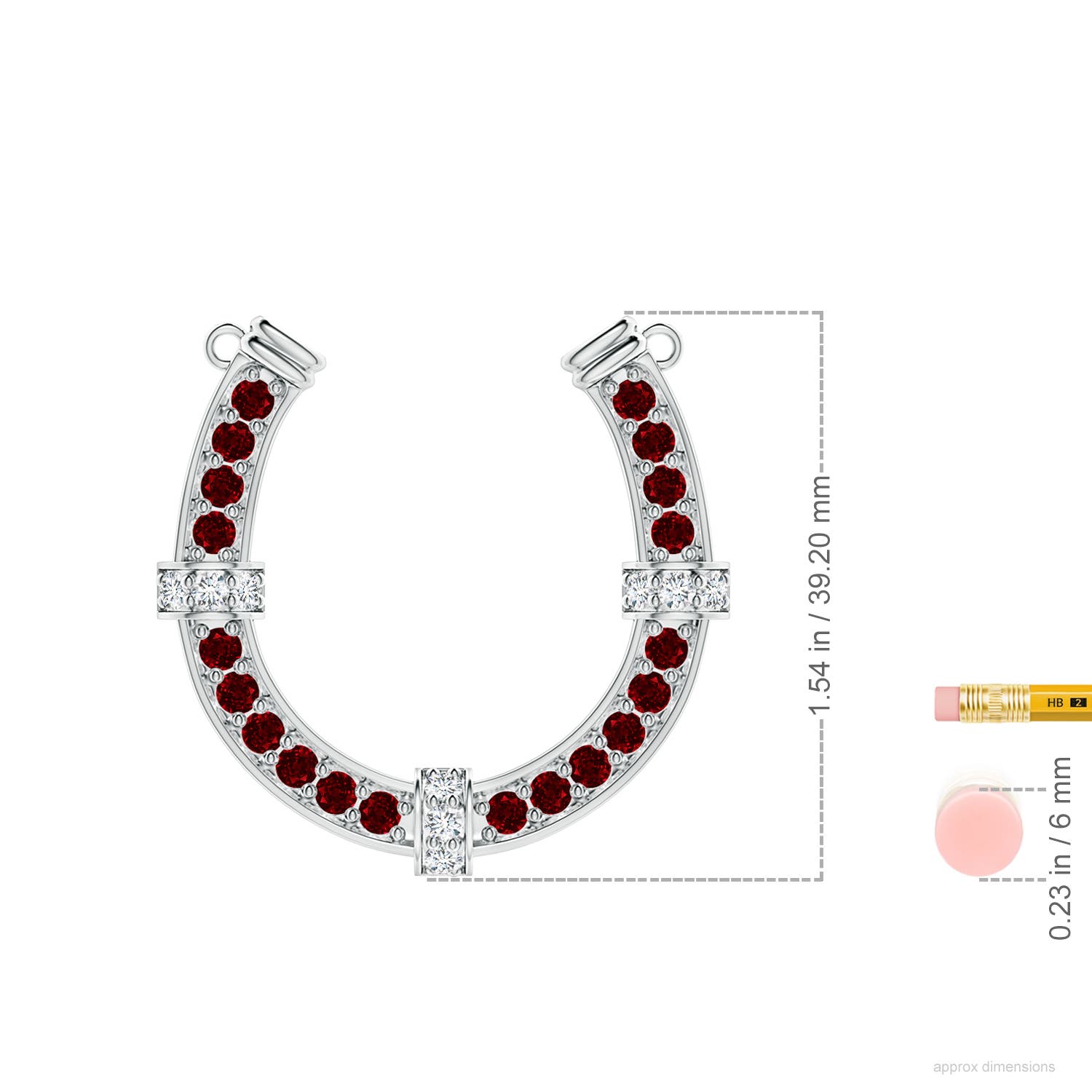 AAAA - Ruby / 3.62 CT / 14 KT White Gold