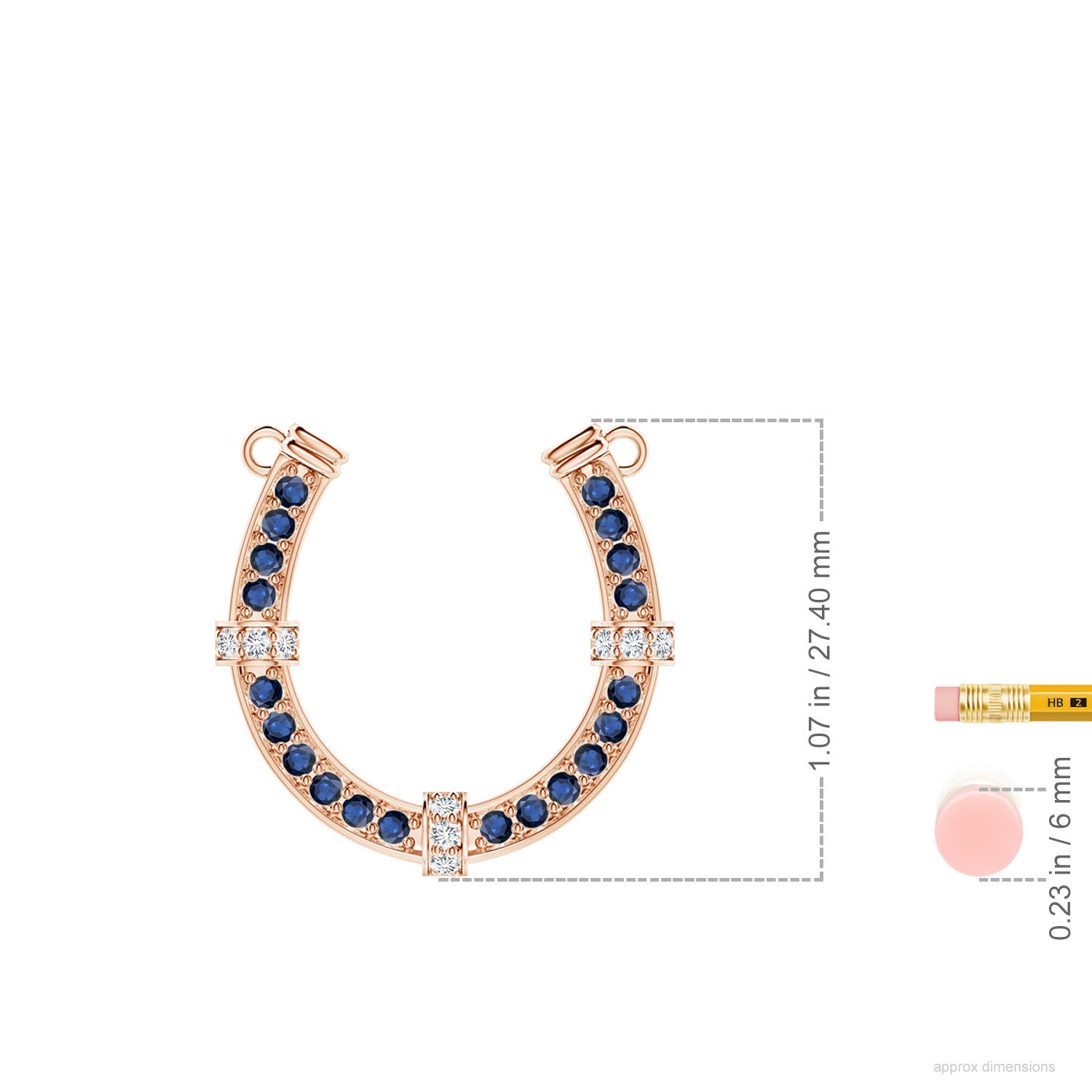 AA - Blue Sapphire / 1.21 CT / 14 KT Rose Gold