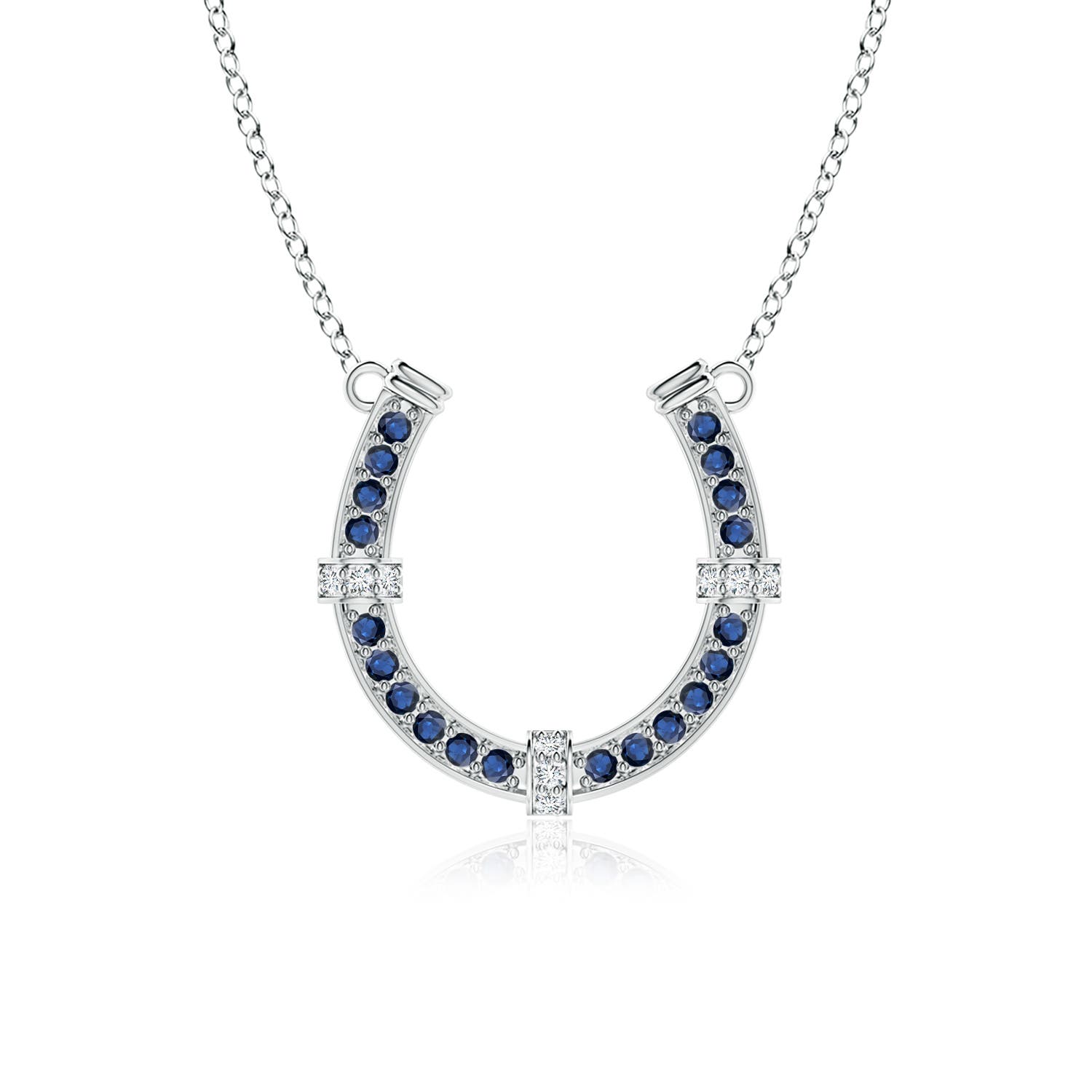 AA - Blue Sapphire / 1.21 CT / 14 KT White Gold