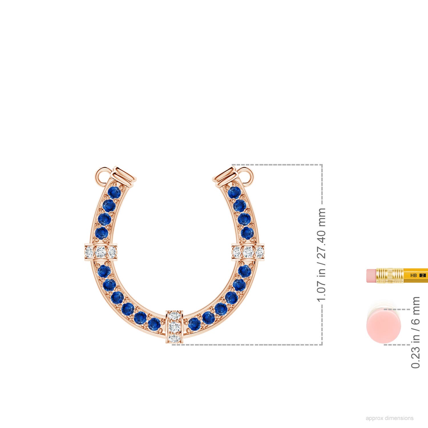 AAA - Blue Sapphire / 1.21 CT / 14 KT Rose Gold