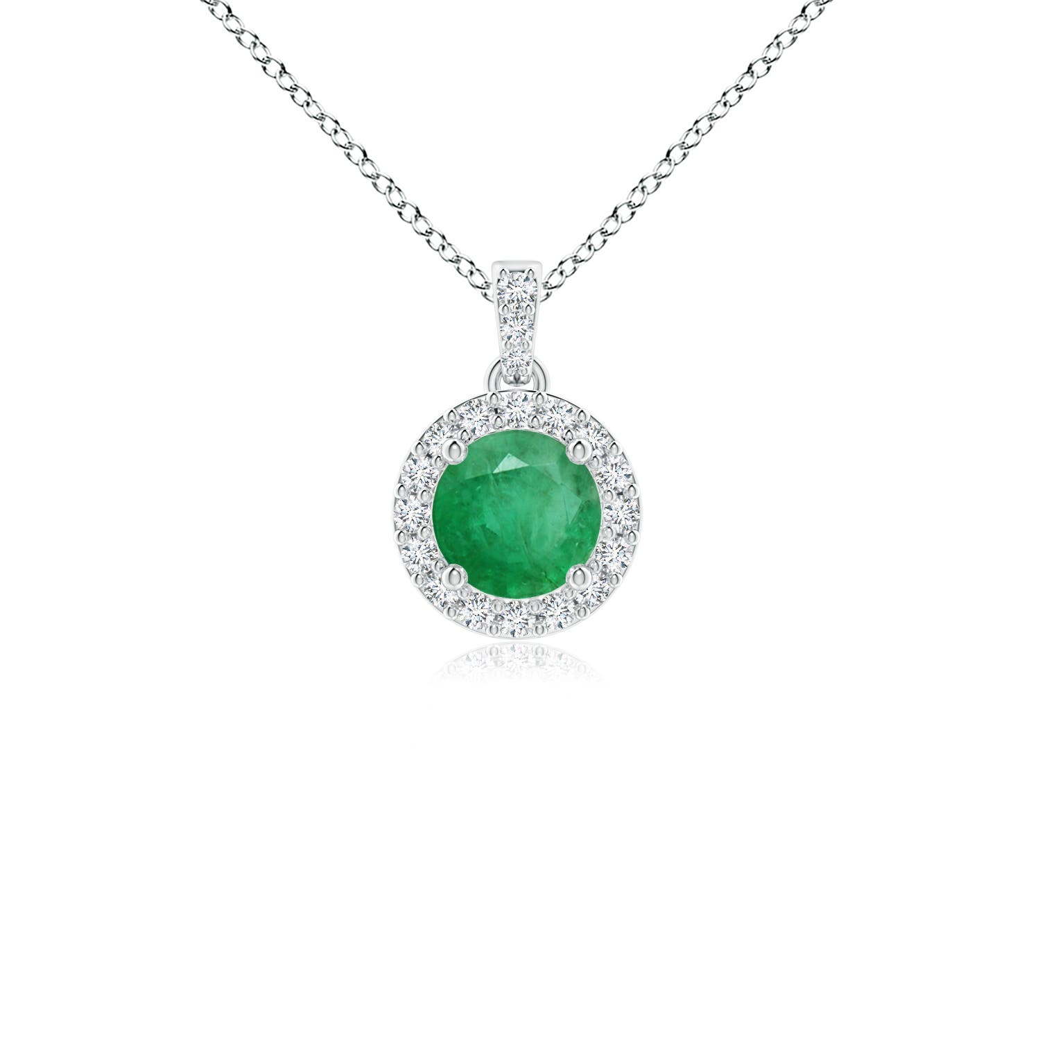 A - Emerald / 0.31 CT / 14 KT White Gold