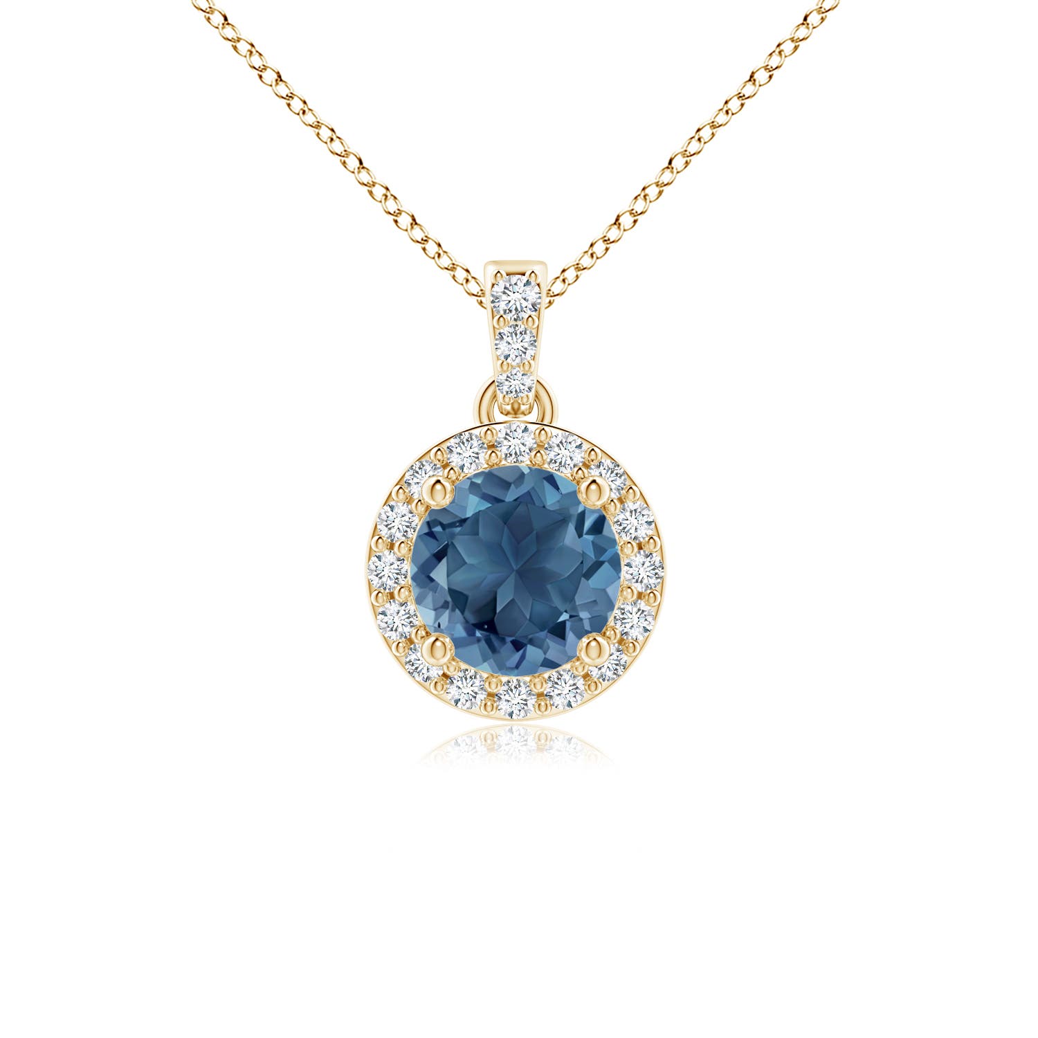 A - London Blue Topaz / 0.7 CT / 14 KT Yellow Gold