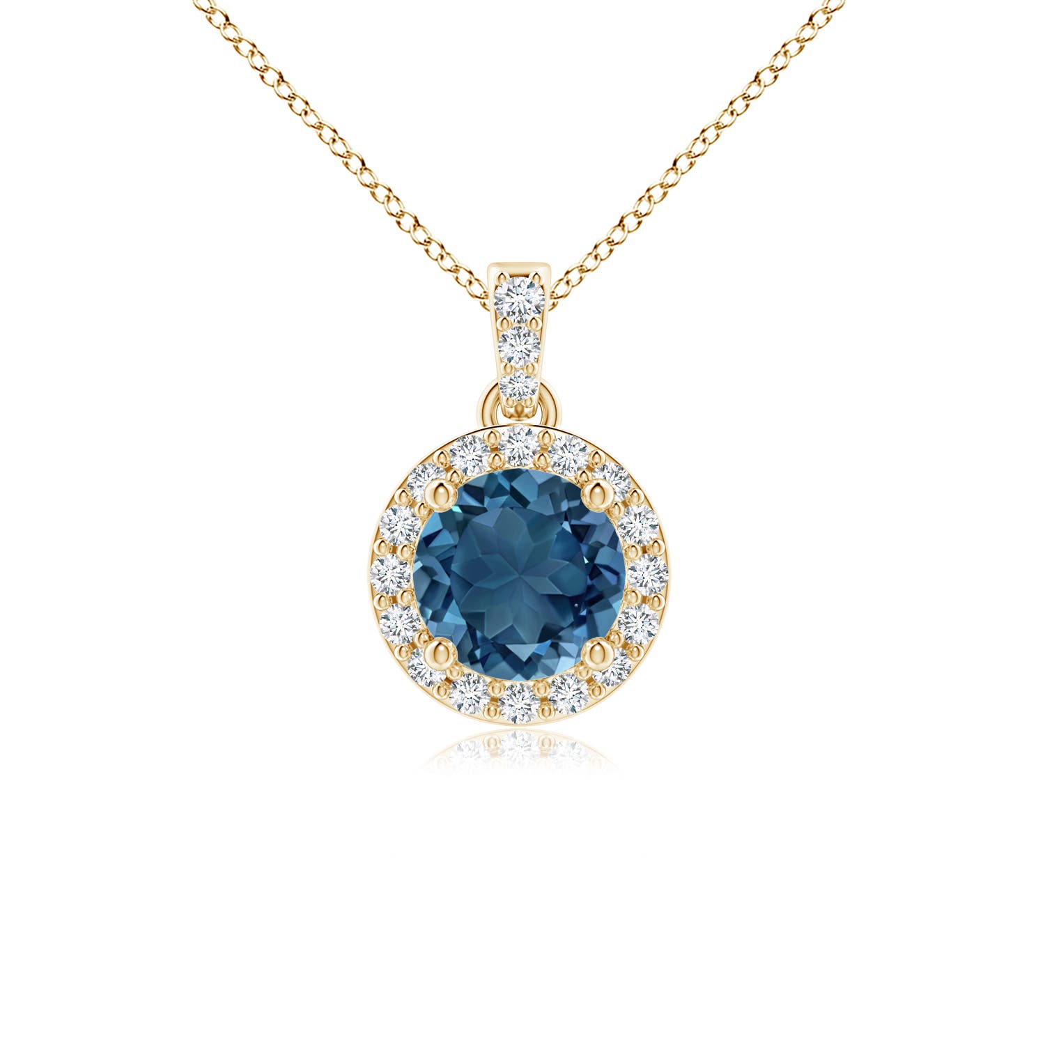 AA - London Blue Topaz / 0.7 CT / 14 KT Yellow Gold