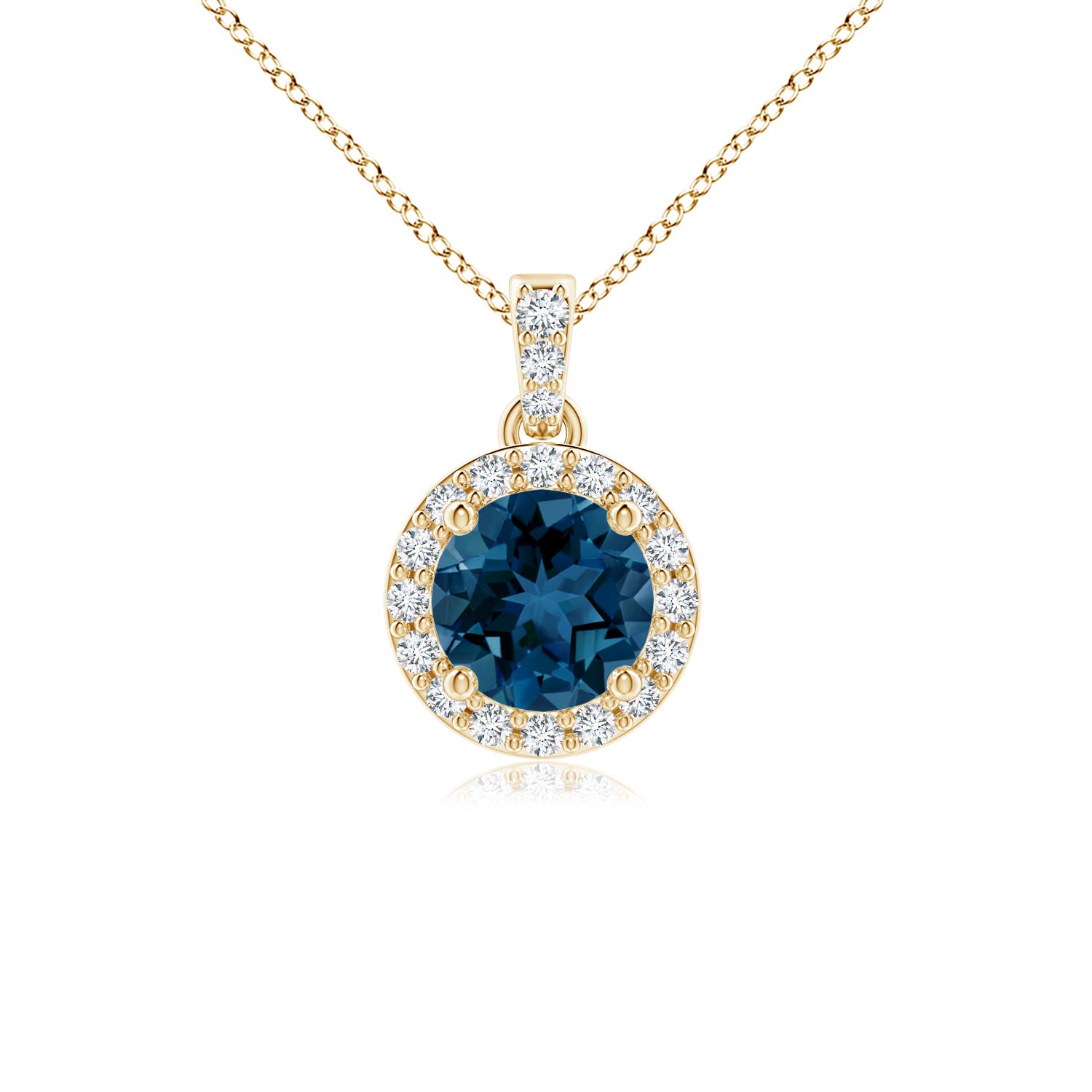 AAA - London Blue Topaz / 0.7 CT / 14 KT Yellow Gold