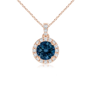 Round AAAA London Blue Topaz