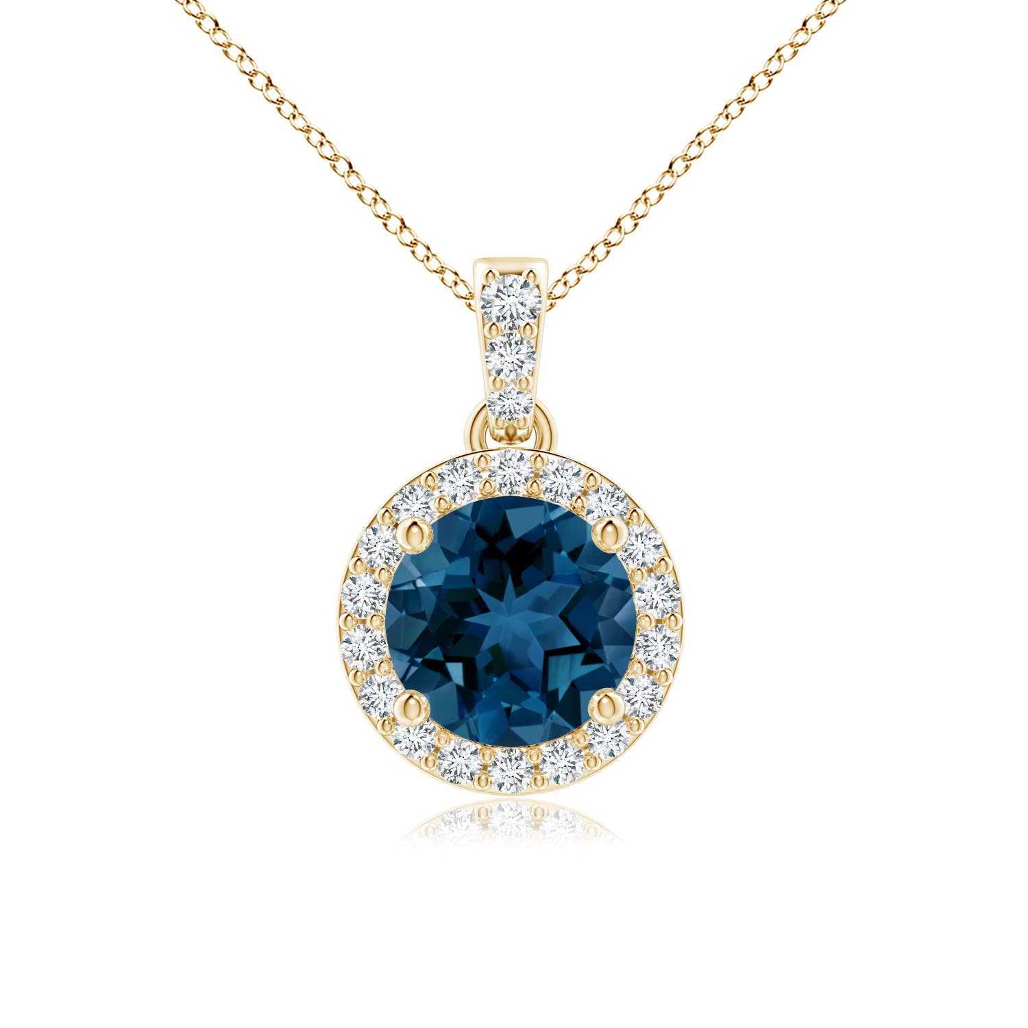 AAA - London Blue Topaz / 1.09 CT / 14 KT Yellow Gold