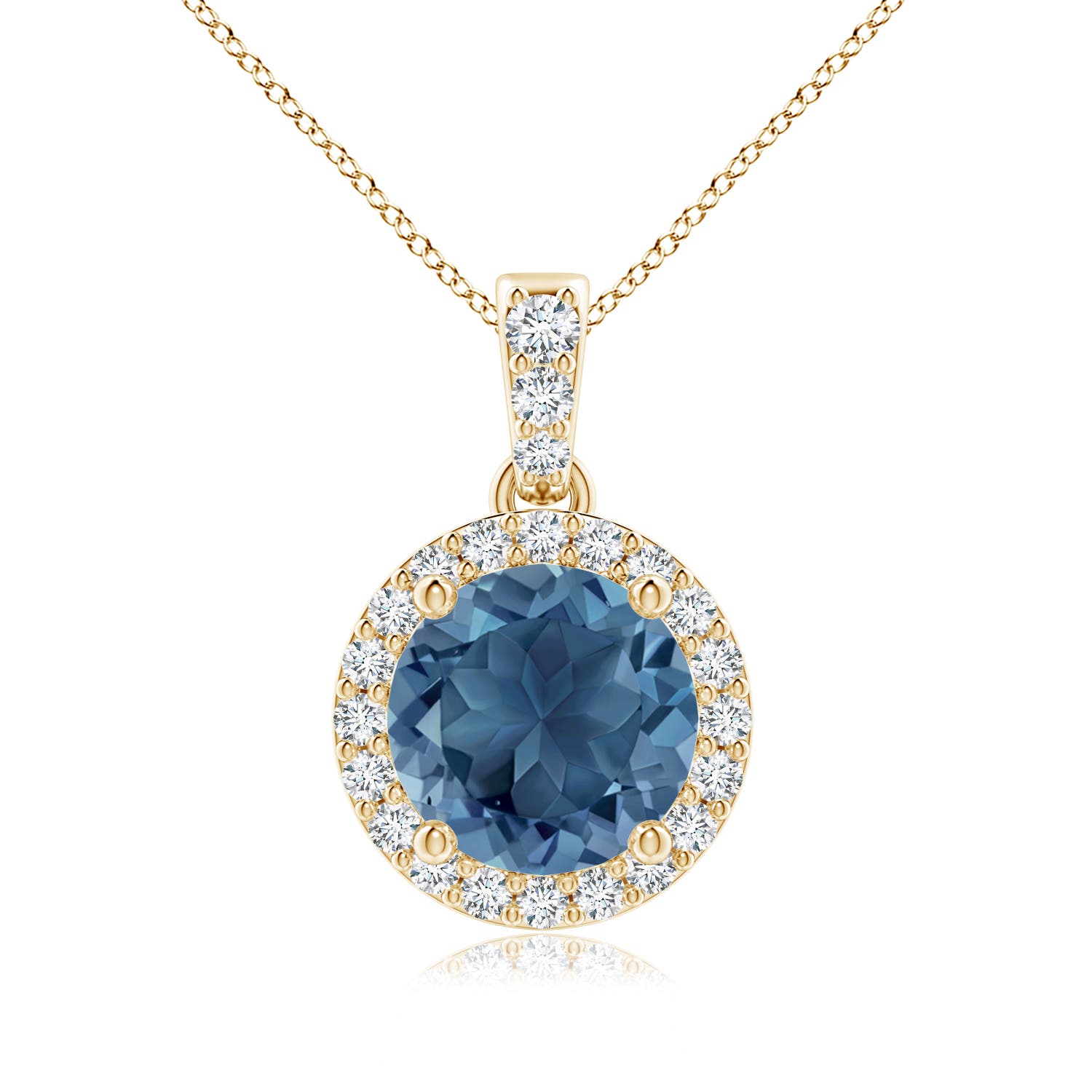 A - London Blue Topaz / 1.76 CT / 14 KT Yellow Gold