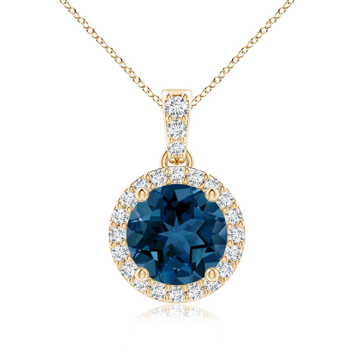 AAA - London Blue Topaz / 1.76 CT / 14 KT Yellow Gold