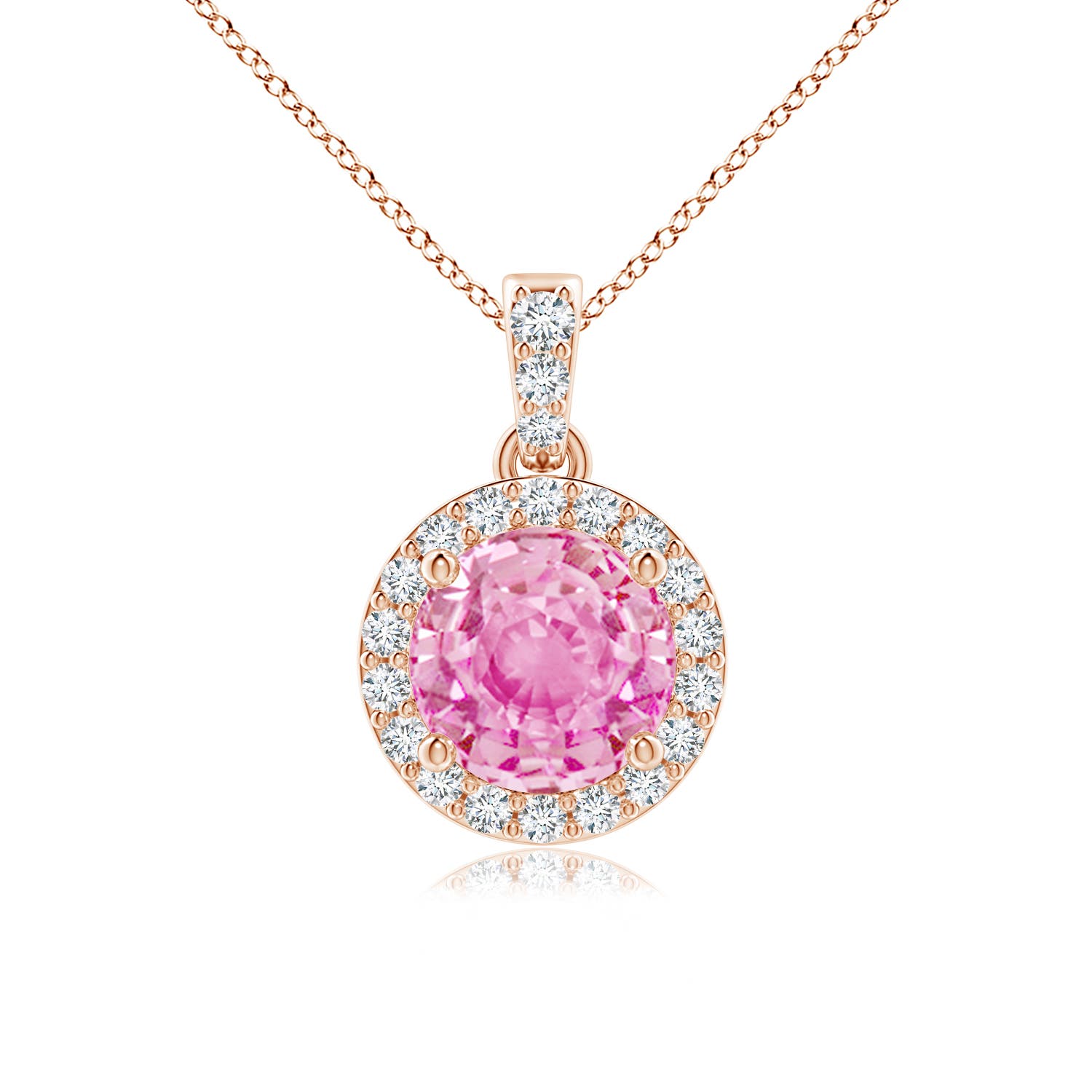 A - Pink Sapphire / 1.14 CT / 14 KT Rose Gold