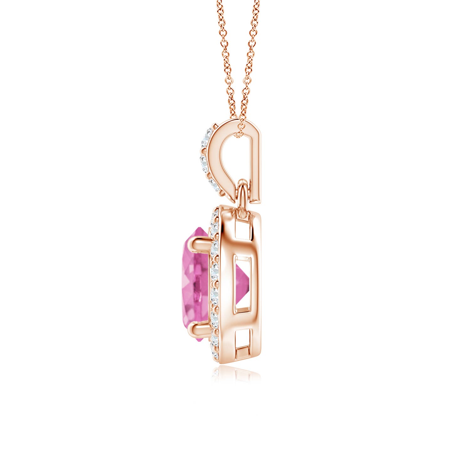 AA - Pink Sapphire / 1.14 CT / 14 KT Rose Gold