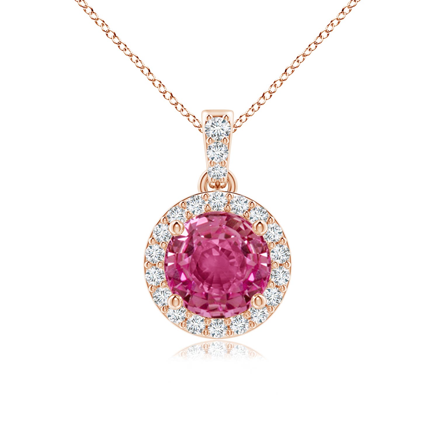 AAAA - Pink Sapphire / 1.14 CT / 14 KT Rose Gold