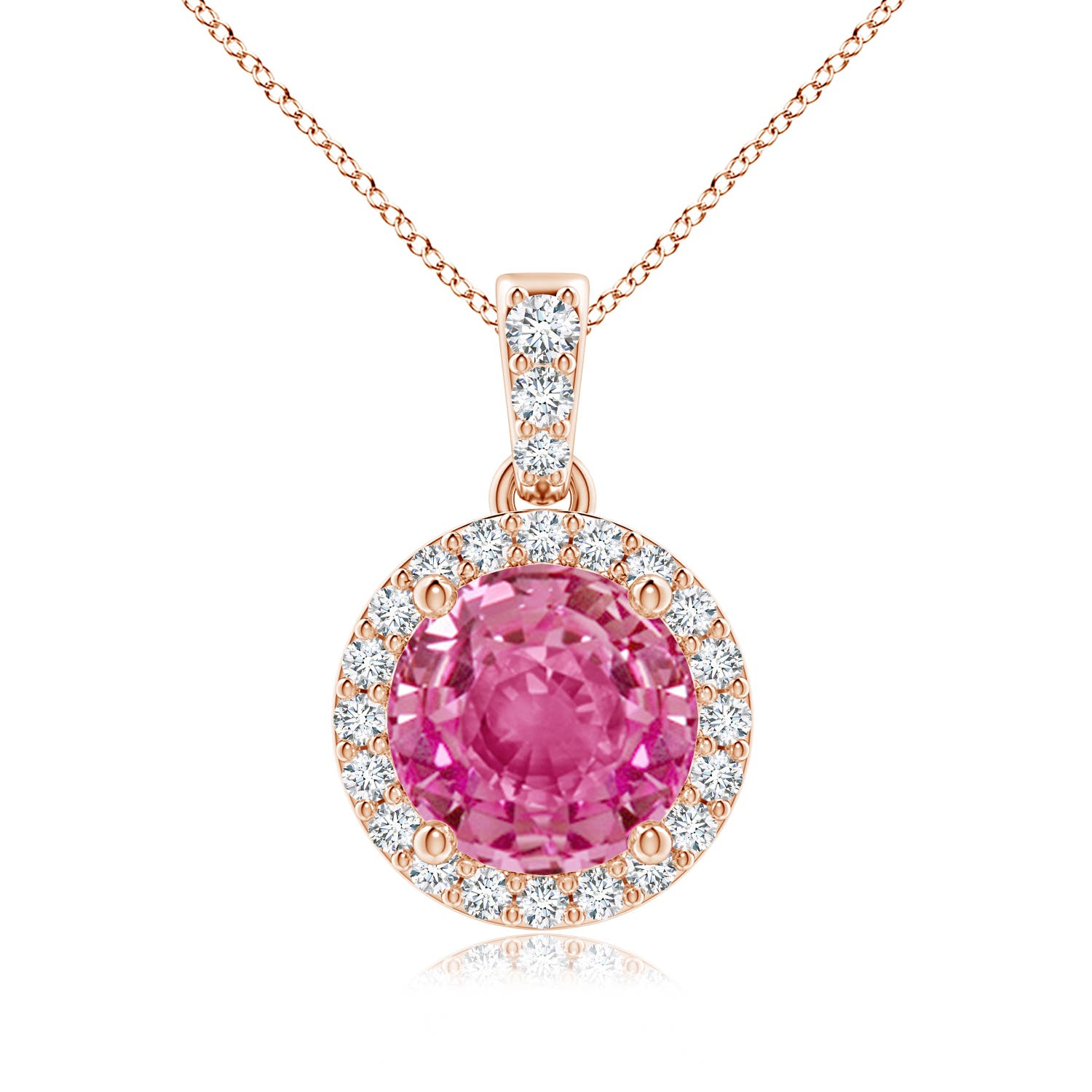 AAA - Pink Sapphire / 1.81 CT / 14 KT Rose Gold