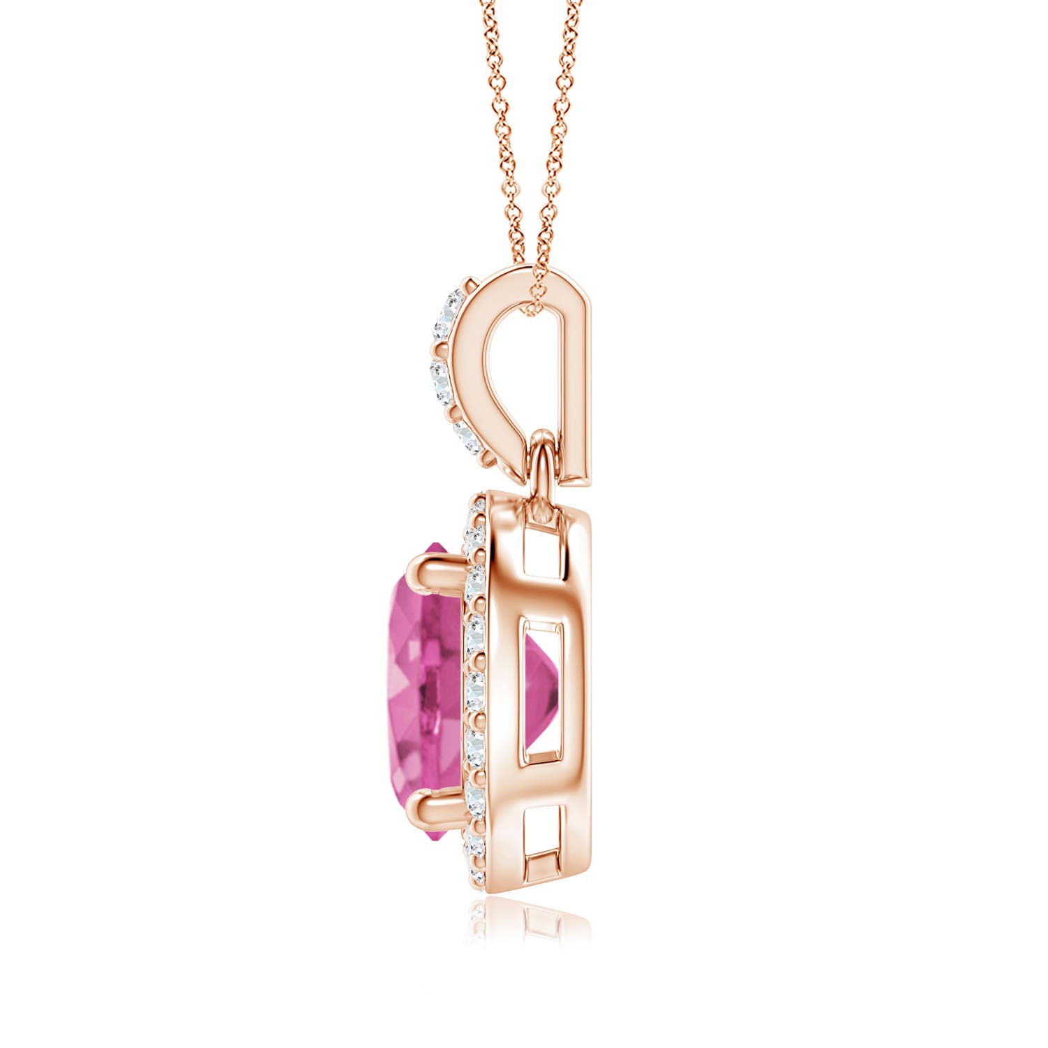 AAA - Pink Sapphire / 1.81 CT / 14 KT Rose Gold