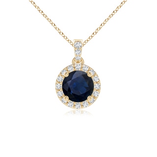 Round A Blue Sapphire