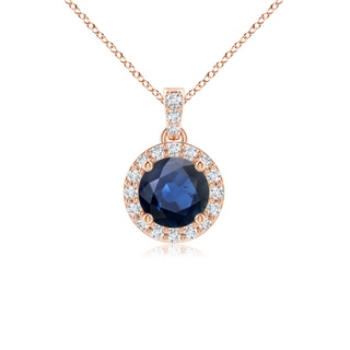 Round AA Blue Sapphire