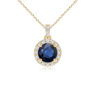 Round AA Blue Sapphire