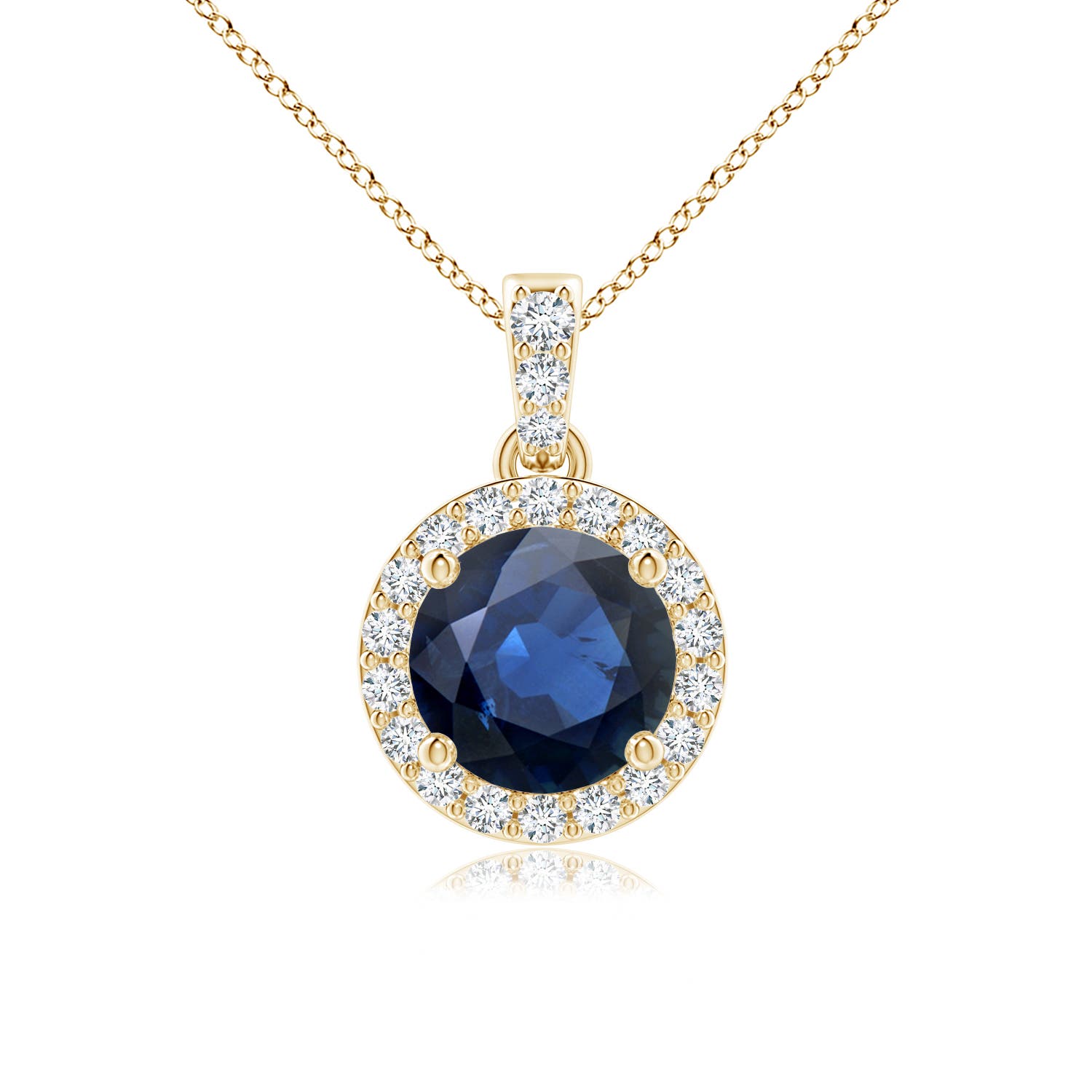 AA - Blue Sapphire / 1.14 CT / 14 KT Yellow Gold