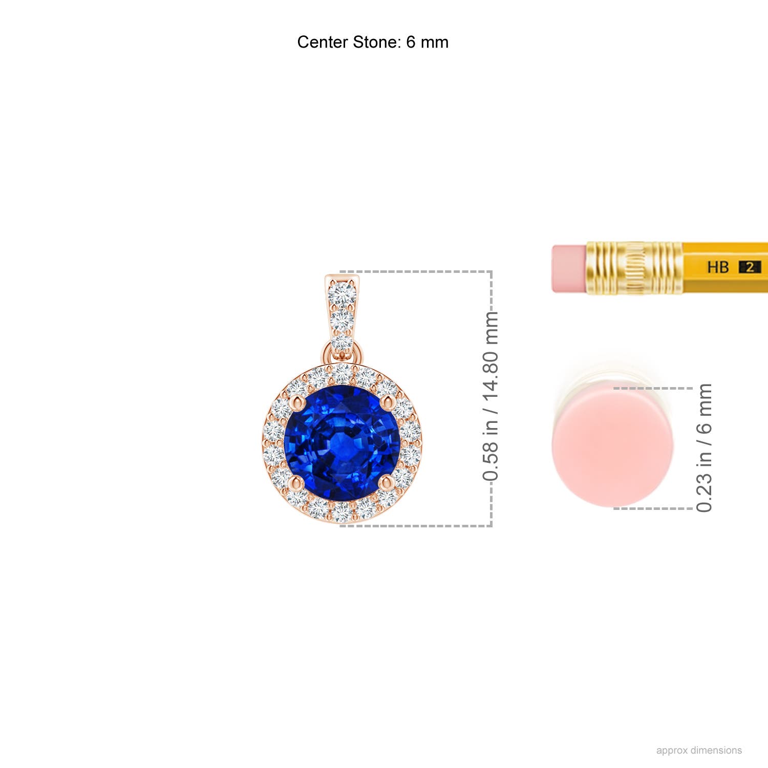 AAAA - Blue Sapphire / 1.14 CT / 14 KT Rose Gold