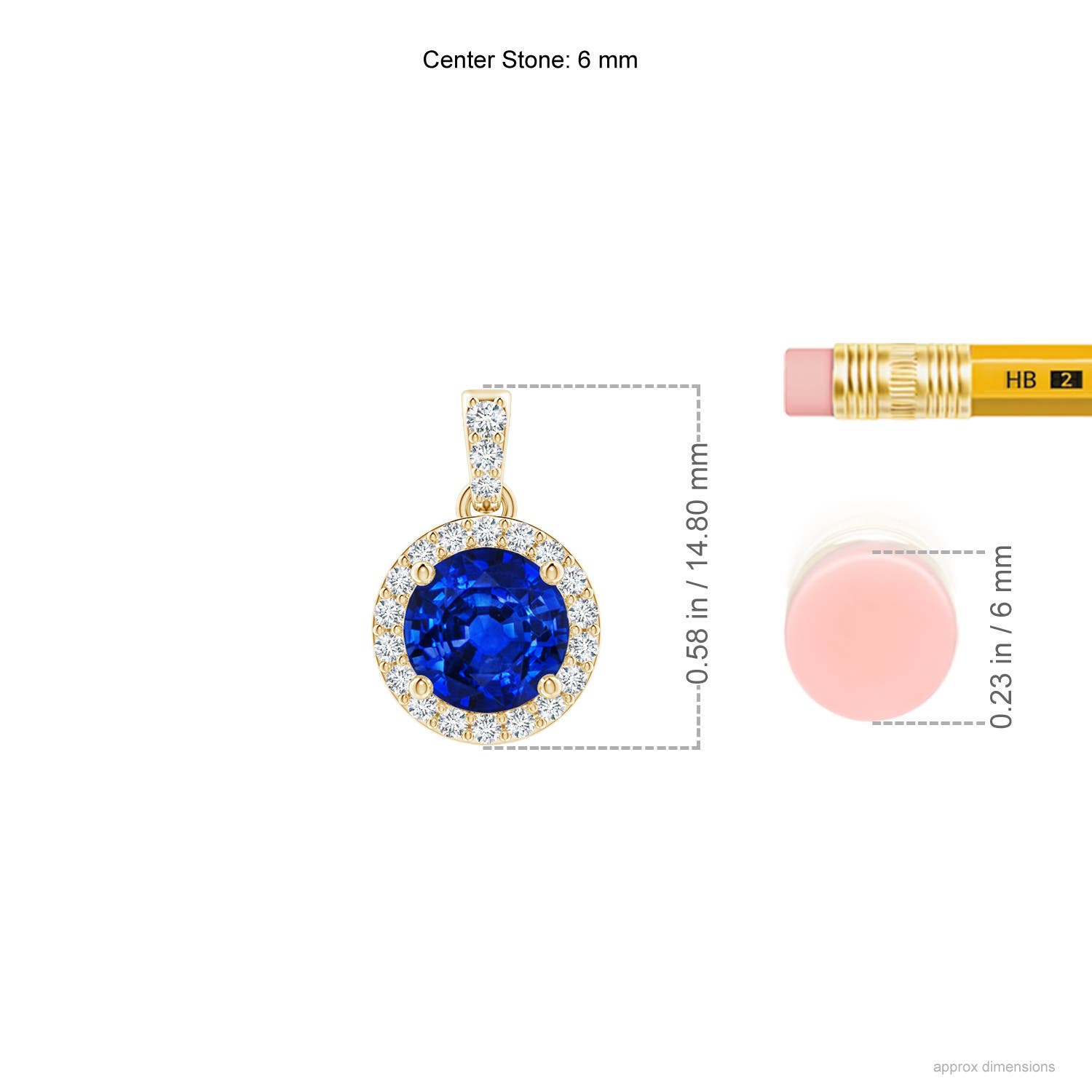 AAAA - Blue Sapphire / 1.14 CT / 14 KT Yellow Gold