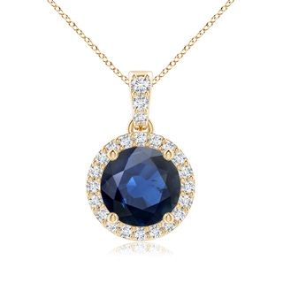 Round AA Blue Sapphire