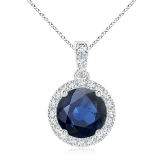 Round AA Blue Sapphire