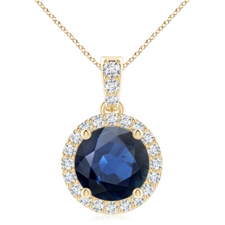 Round AA Blue Sapphire