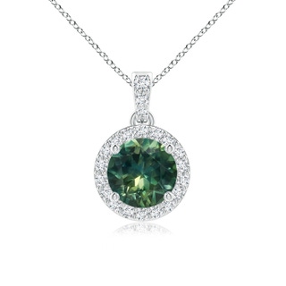 Round AA Teal Montana Sapphire