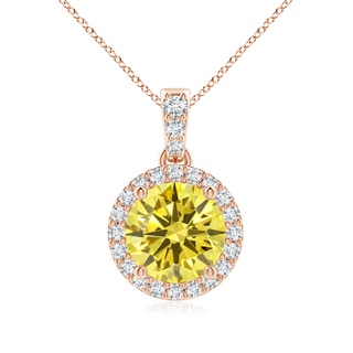 Round Fancy Intense, VS2 Yellow Diamond