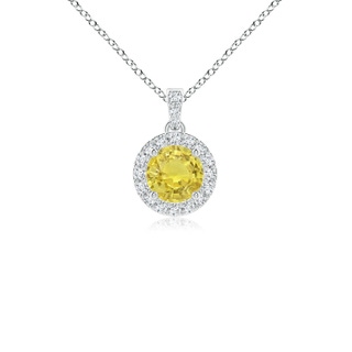 Round AA Yellow Sapphire