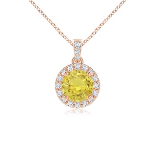 Round AA Yellow Sapphire