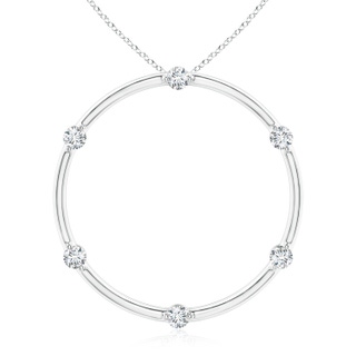 2.4mm GVS2 Circle of Life Diamond Pendant in P950 Platinum