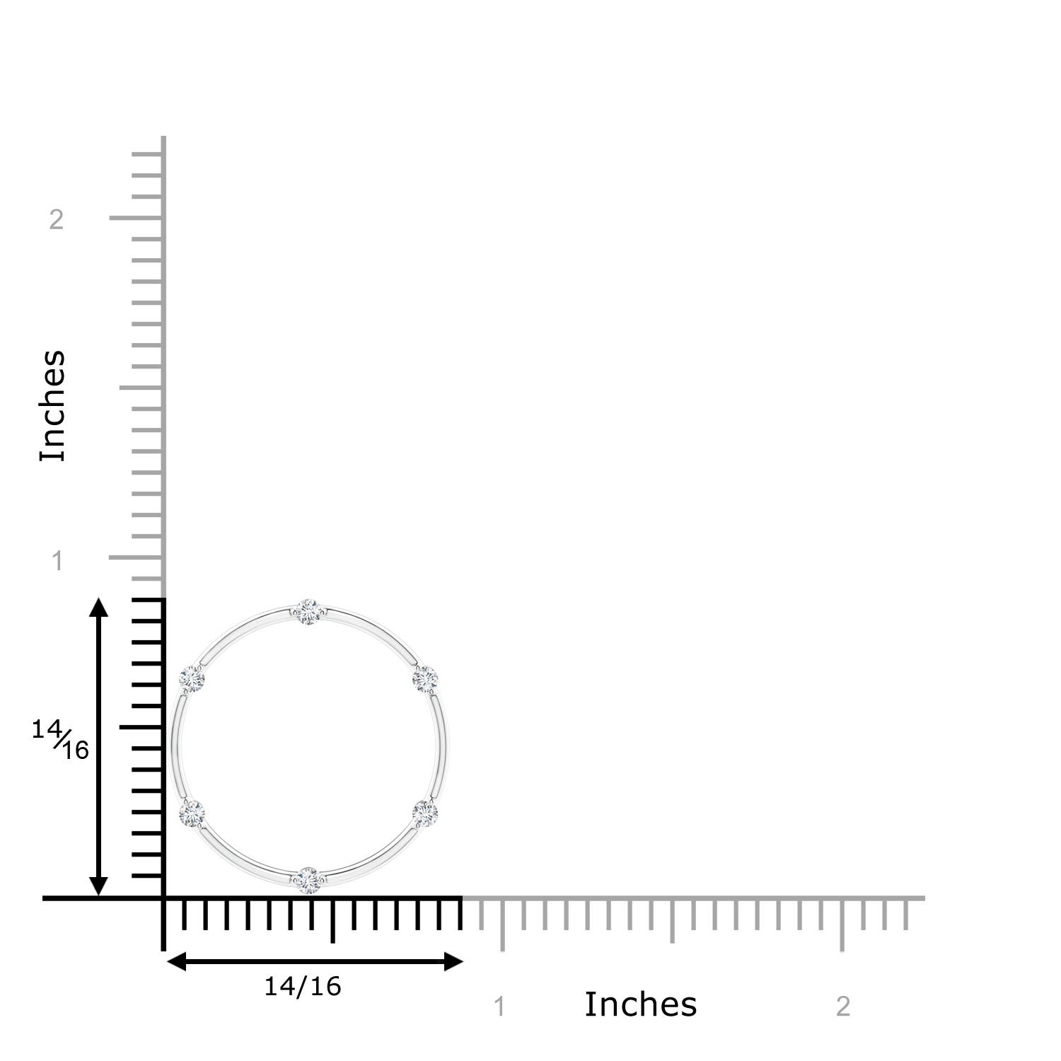 G, VS2 / 0.21 CT / 14 KT White Gold