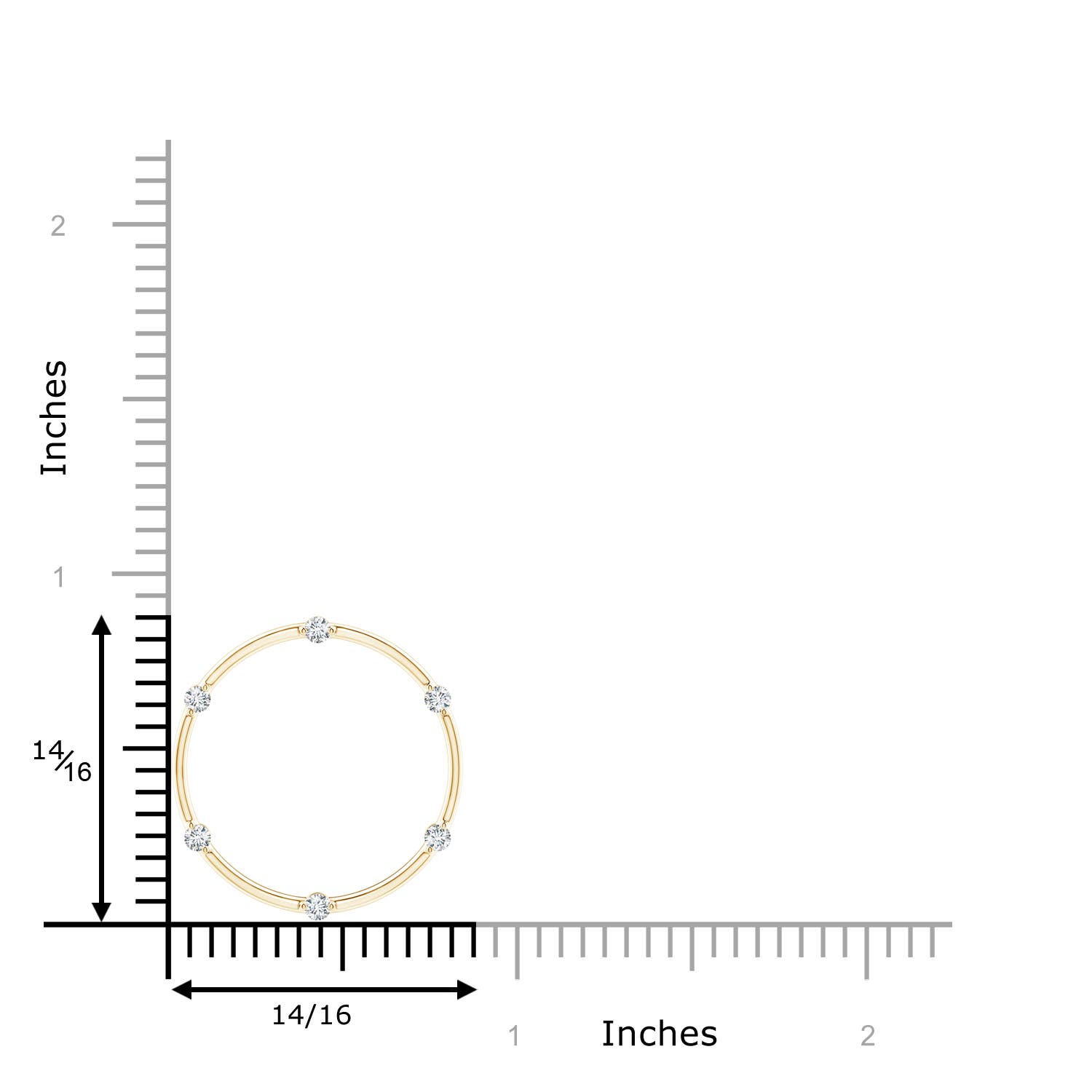 G, VS2 / 0.21 CT / 14 KT Yellow Gold