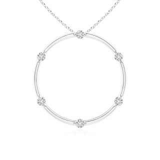2mm HSI2 Circle of Life Diamond Pendant in P950 Platinum