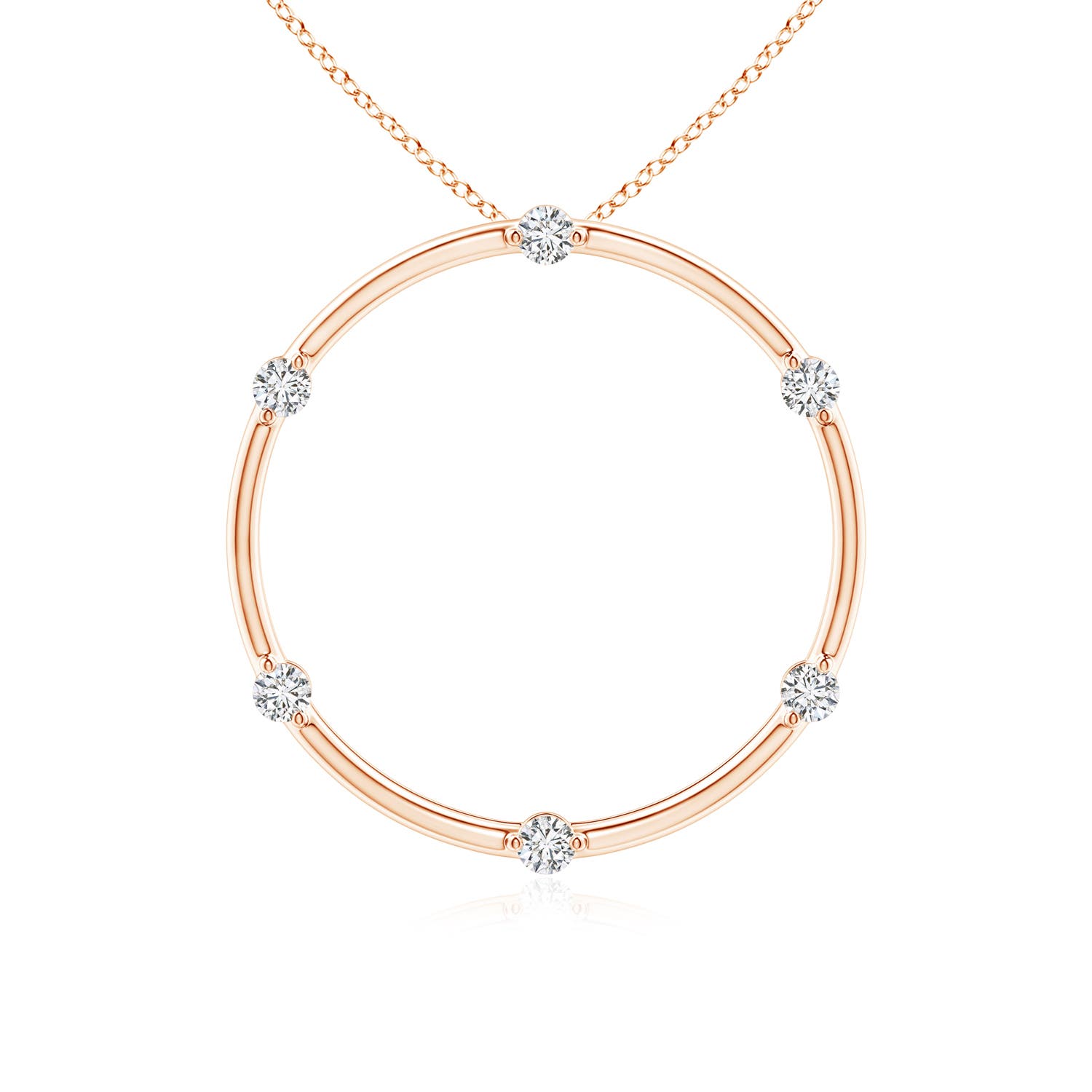 H, SI2 / 0.21 CT / 14 KT Rose Gold