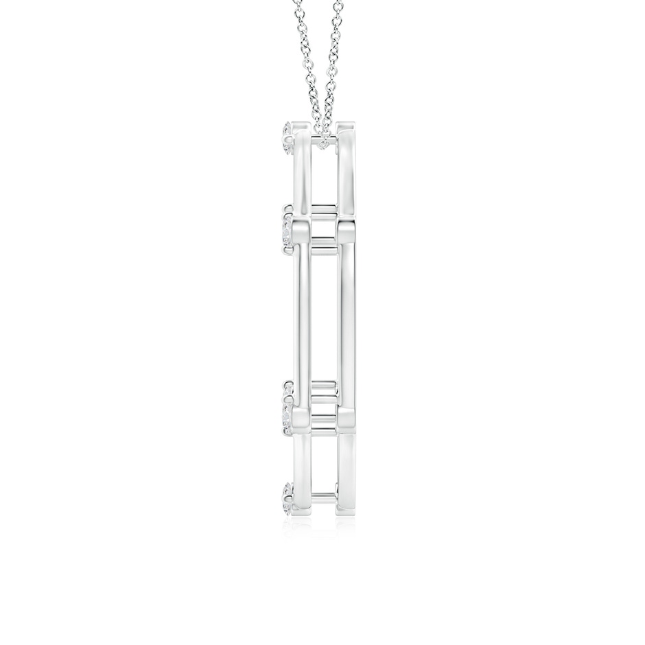 2mm HSI2 Circle of Life Diamond Pendant in White Gold product image