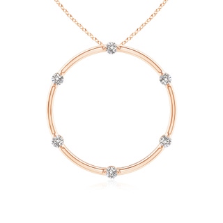 2mm IJI1I2 Circle of Life Diamond Pendant in 9K Rose Gold