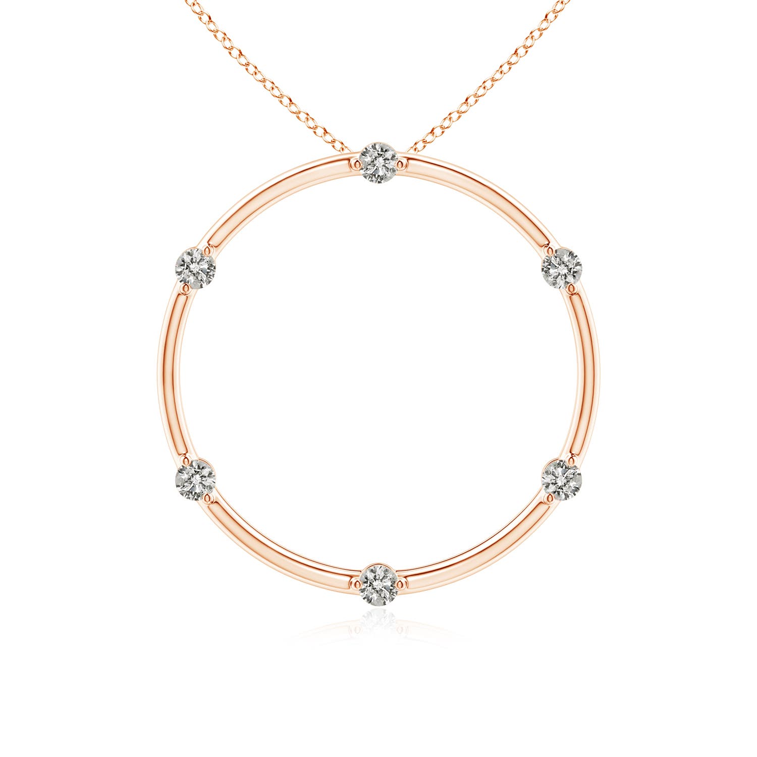 K, I3 / 0.21 CT / 14 KT Rose Gold