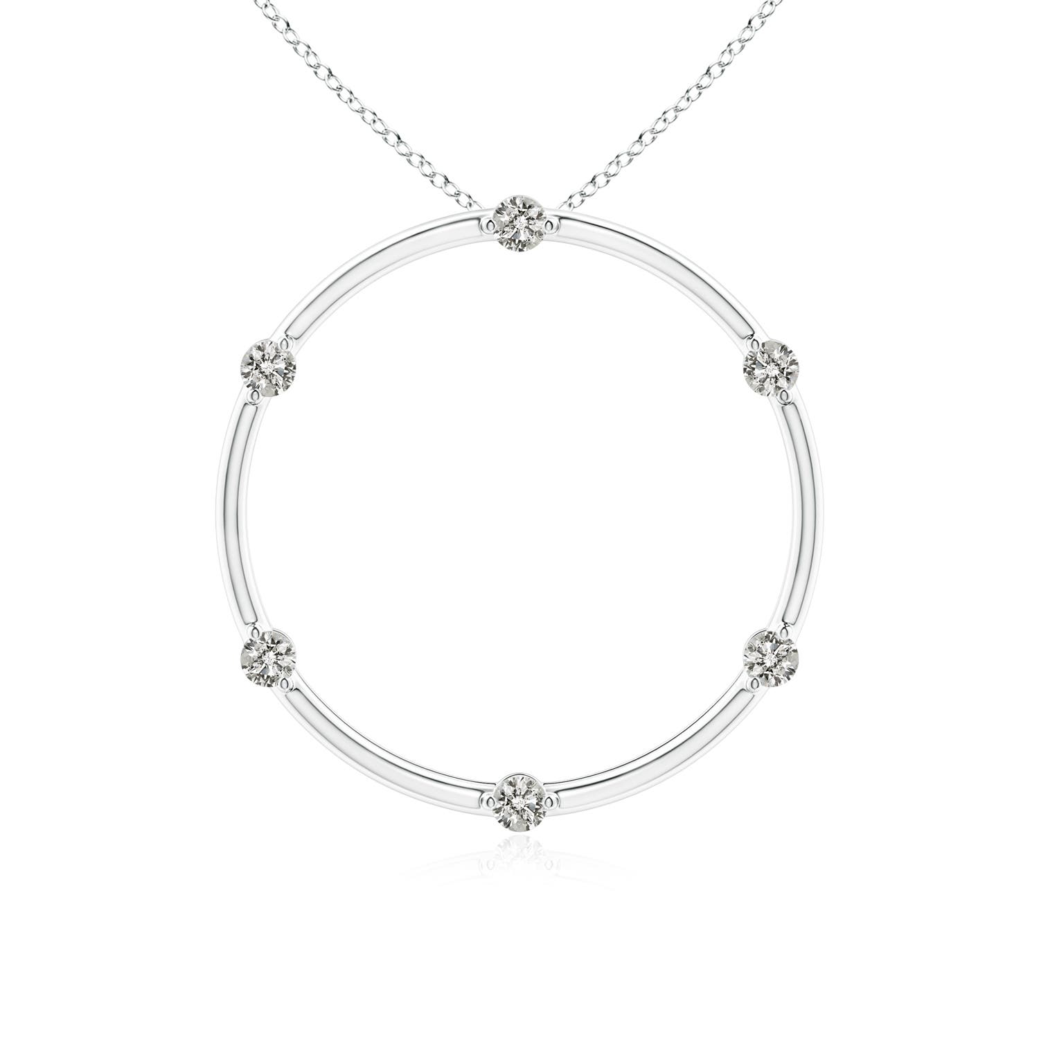 K, I3 / 0.21 CT / 14 KT White Gold