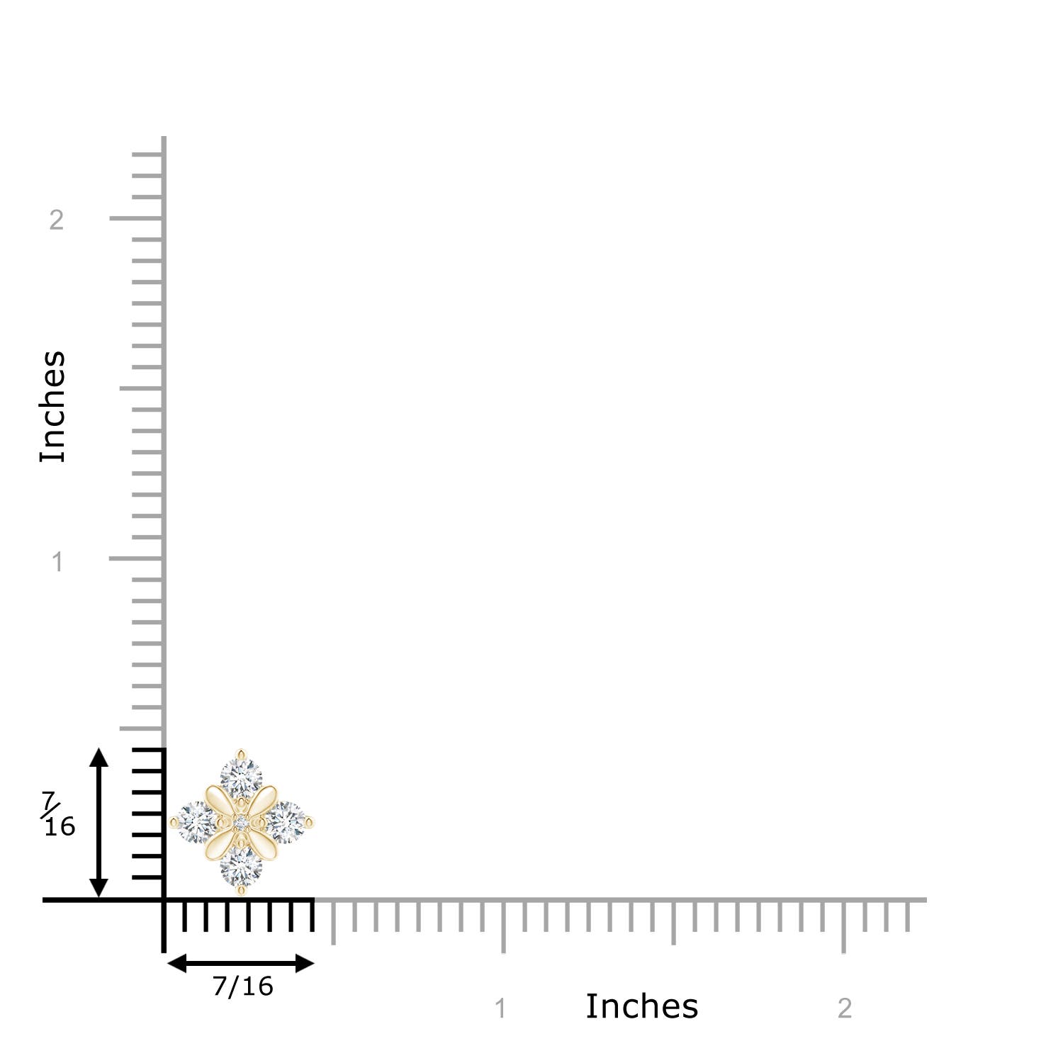 F-G, VS / 0.32 CT / 14 KT Yellow Gold